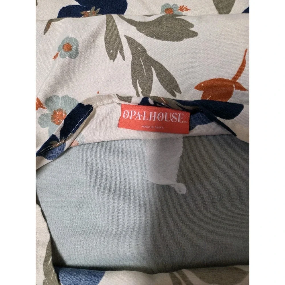 2 OPAL HOUSE Blue Aqua Teal Floral Reversible VELVET Standard Pillow Shams SET